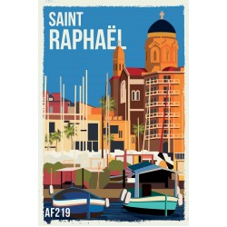 AF219- Lot de 5 Affiches Saint Raphael- 20x30cm